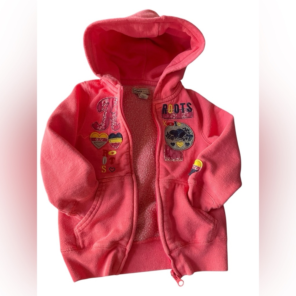 Roots Pink Kids Hoodie